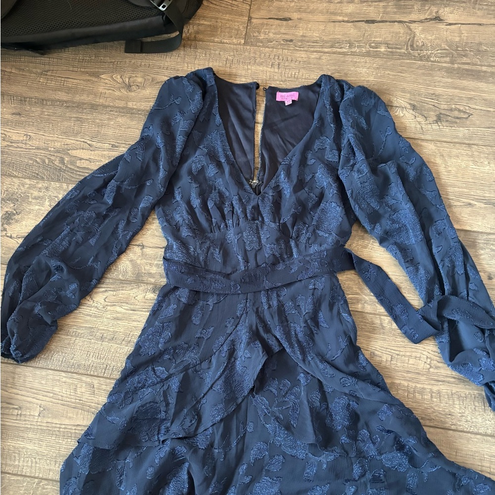 Elegant Navy Blue Women's Dress